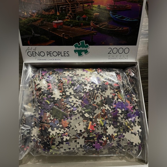 Buffalo Games - Geno Peoples Stephanie's Canoe Rental 2000 Piece Jigsaw 🧩 - Picture 2 of 3